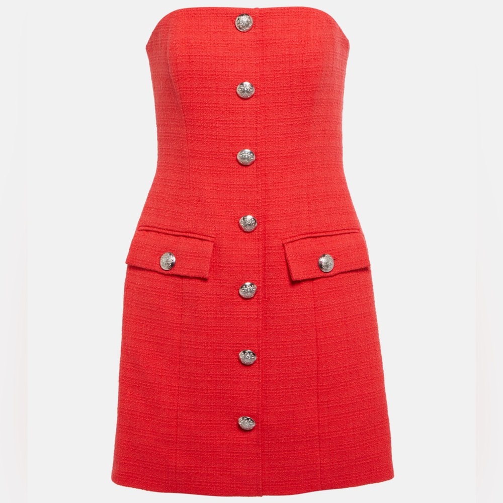 Veronica Beard Aster cotton-blend tweed minidress